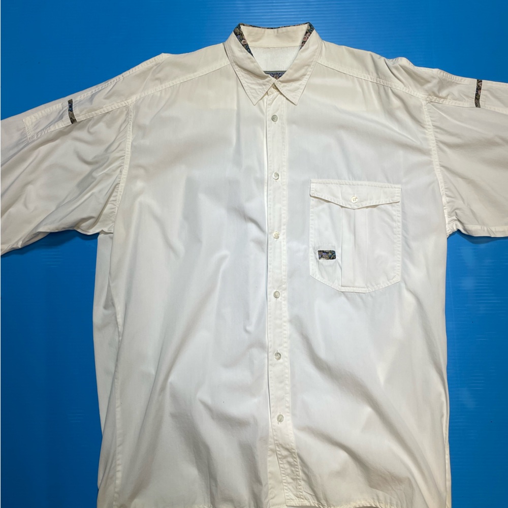 Men's White Button-Up Jacket